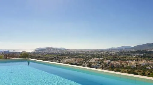 Design villa with panoramic views - Can Rimbau Urbanization, Jesús - Ibiza